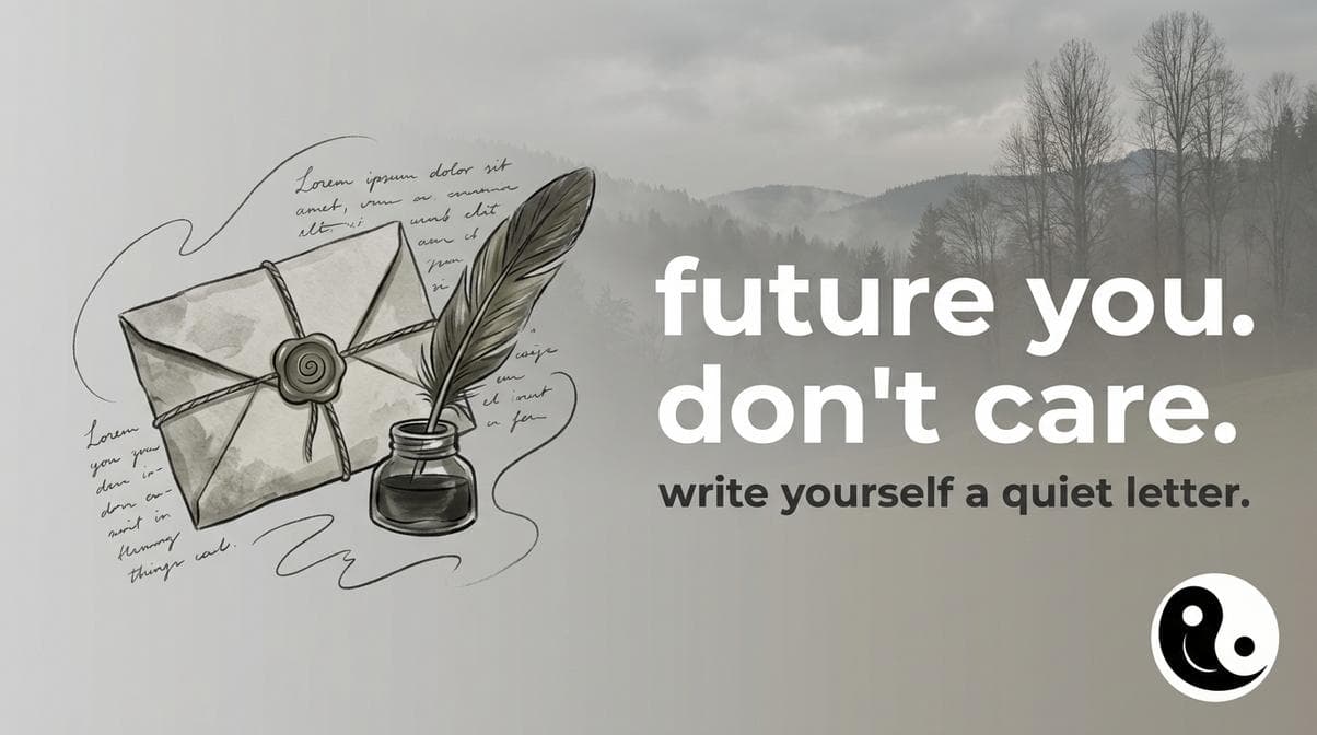 a letter to your future self