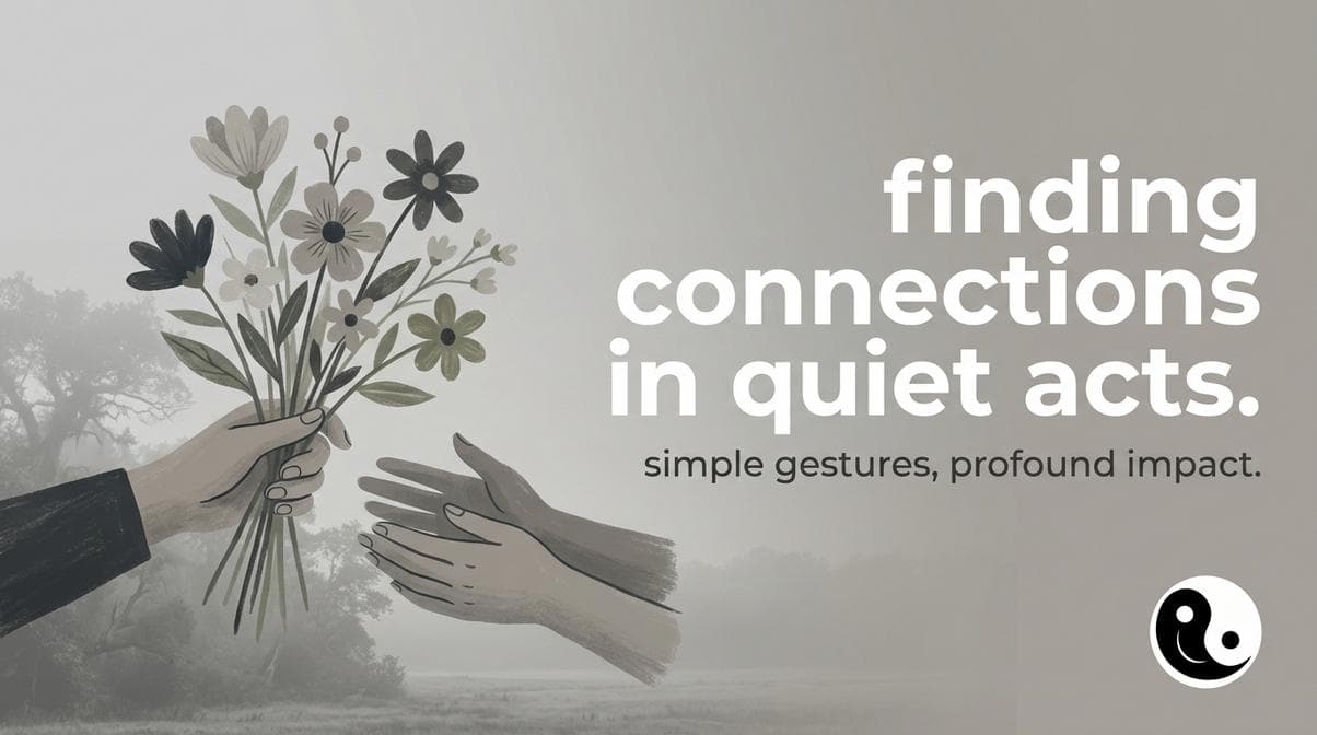 hand out flowers to strangers