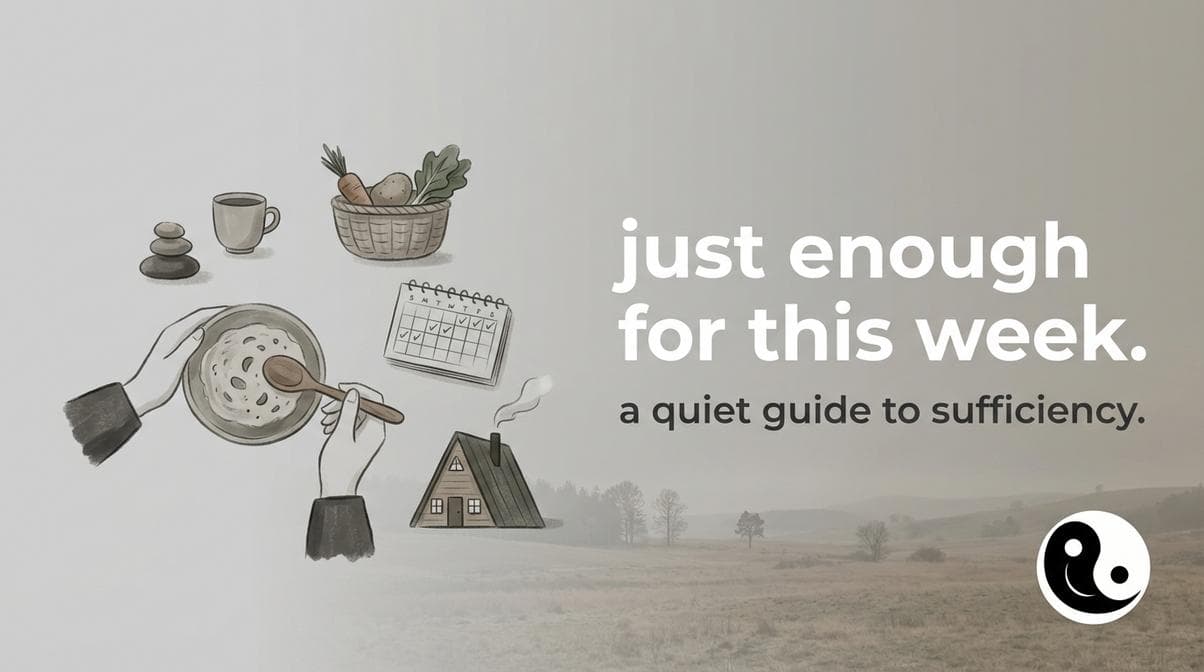 live meagerly for a week